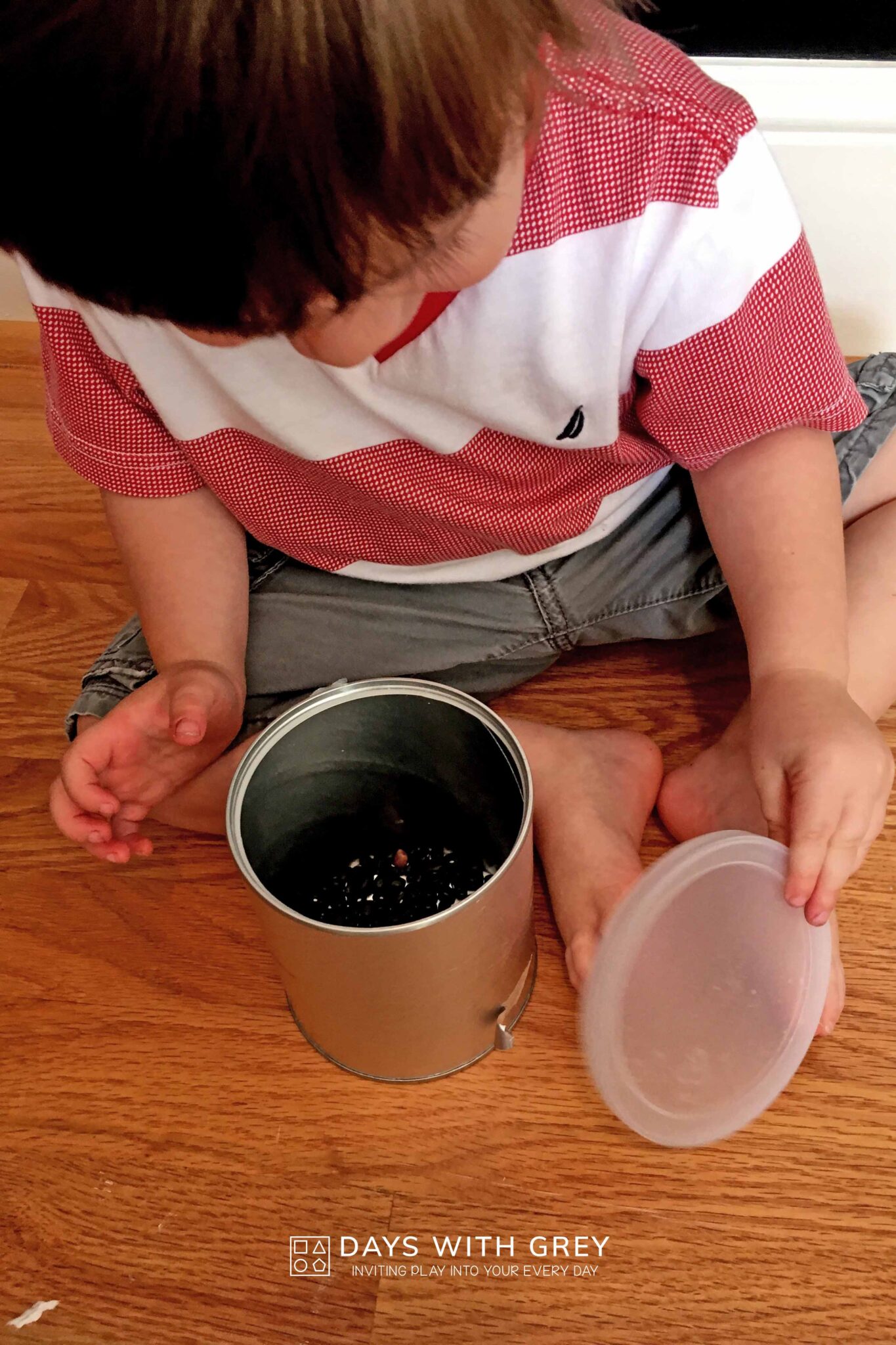 DIY Sound Shaker; a Toddler Science Activity Days With Grey