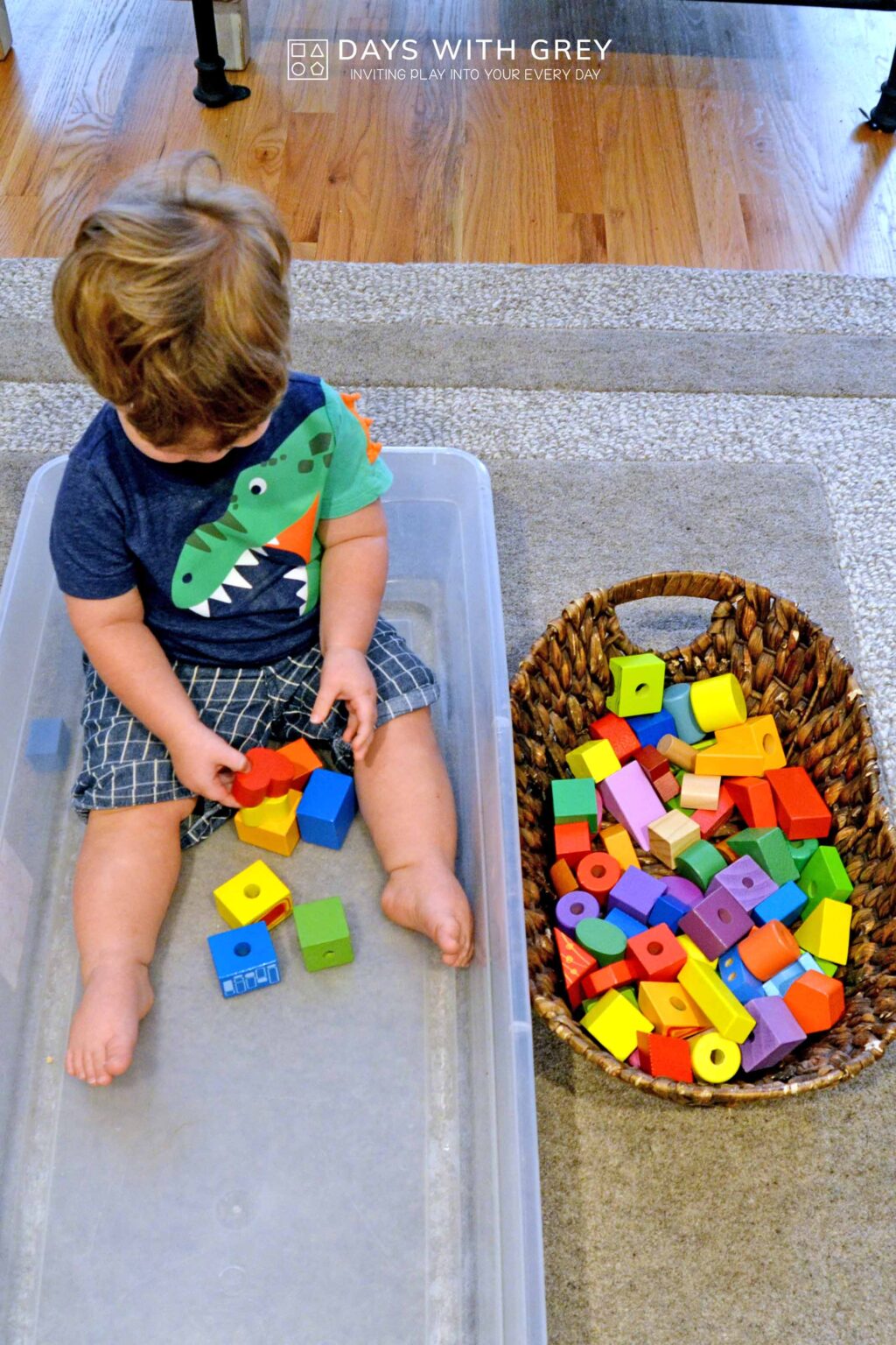 Toddler Block Box Days With Grey