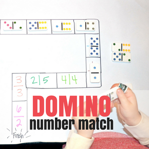 Domino Track - a Preschool Counting Game - Days With Grey
