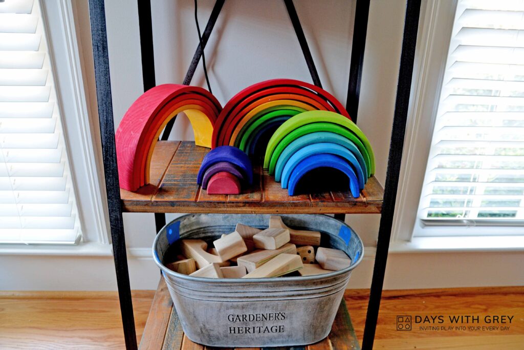 days with grey toy storage