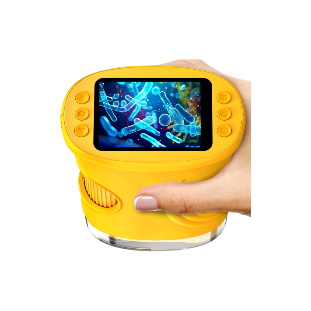 Handheld microscope that helps kids see nature up close.