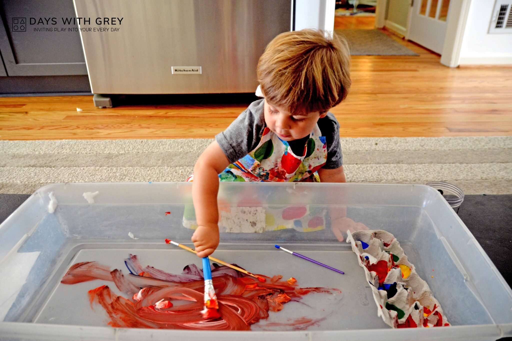 Painting with Toddlers Everything You Need to Know Days With Grey
