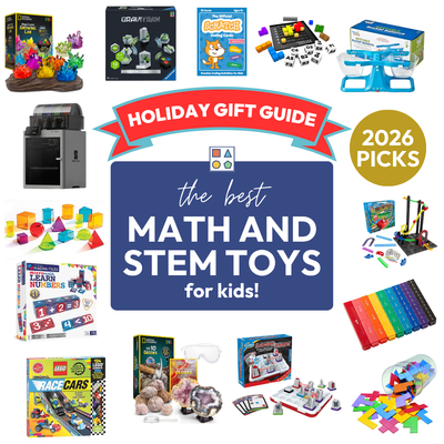Holiday Gift Guide 2026 featuring the best math and STEM toys for kids.