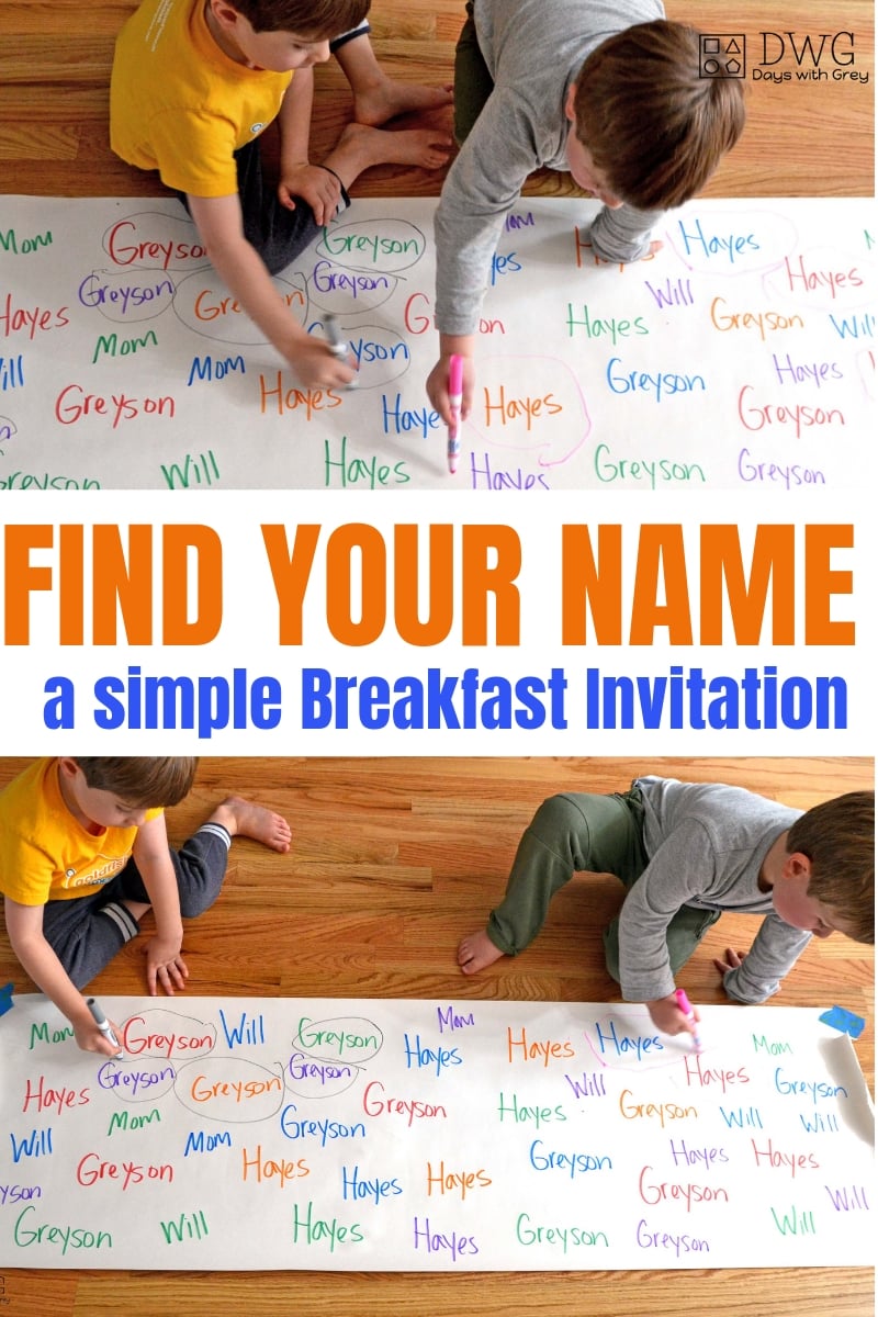 Name games for preschoolers, simple Breakfast Invitations for toddlers, #indoorgame #preschool #toddler #easytoddlergames #prek.jpg