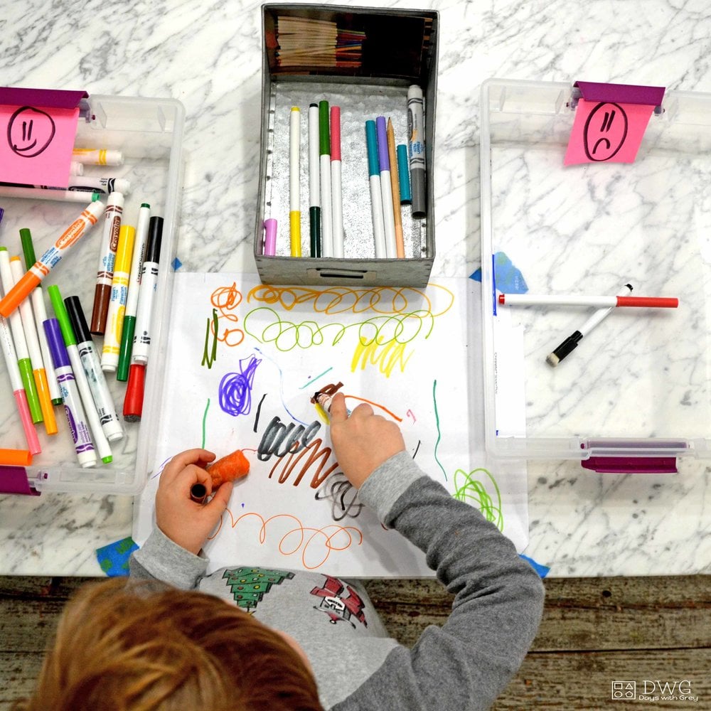 kids art supply organization