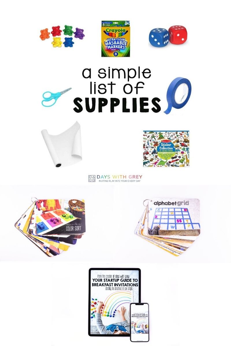 activity supplies for kids