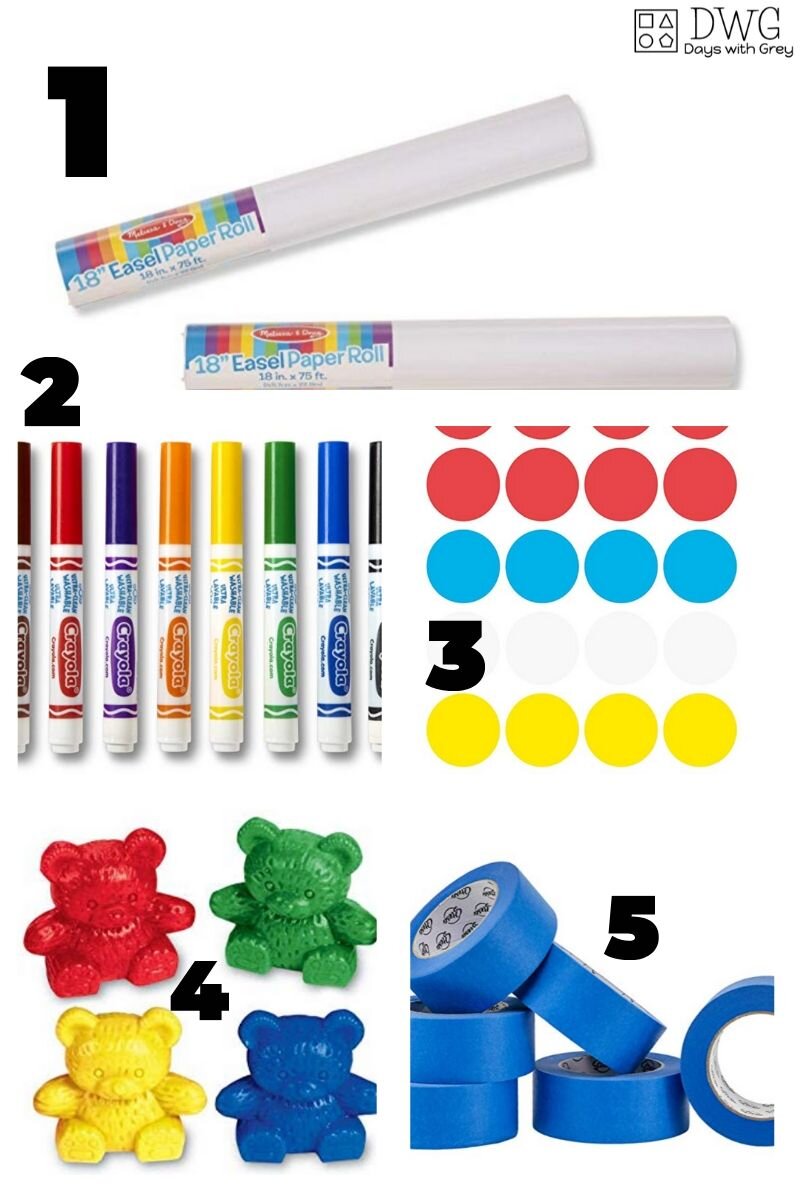 preschool supplies for Breakfast Invitations