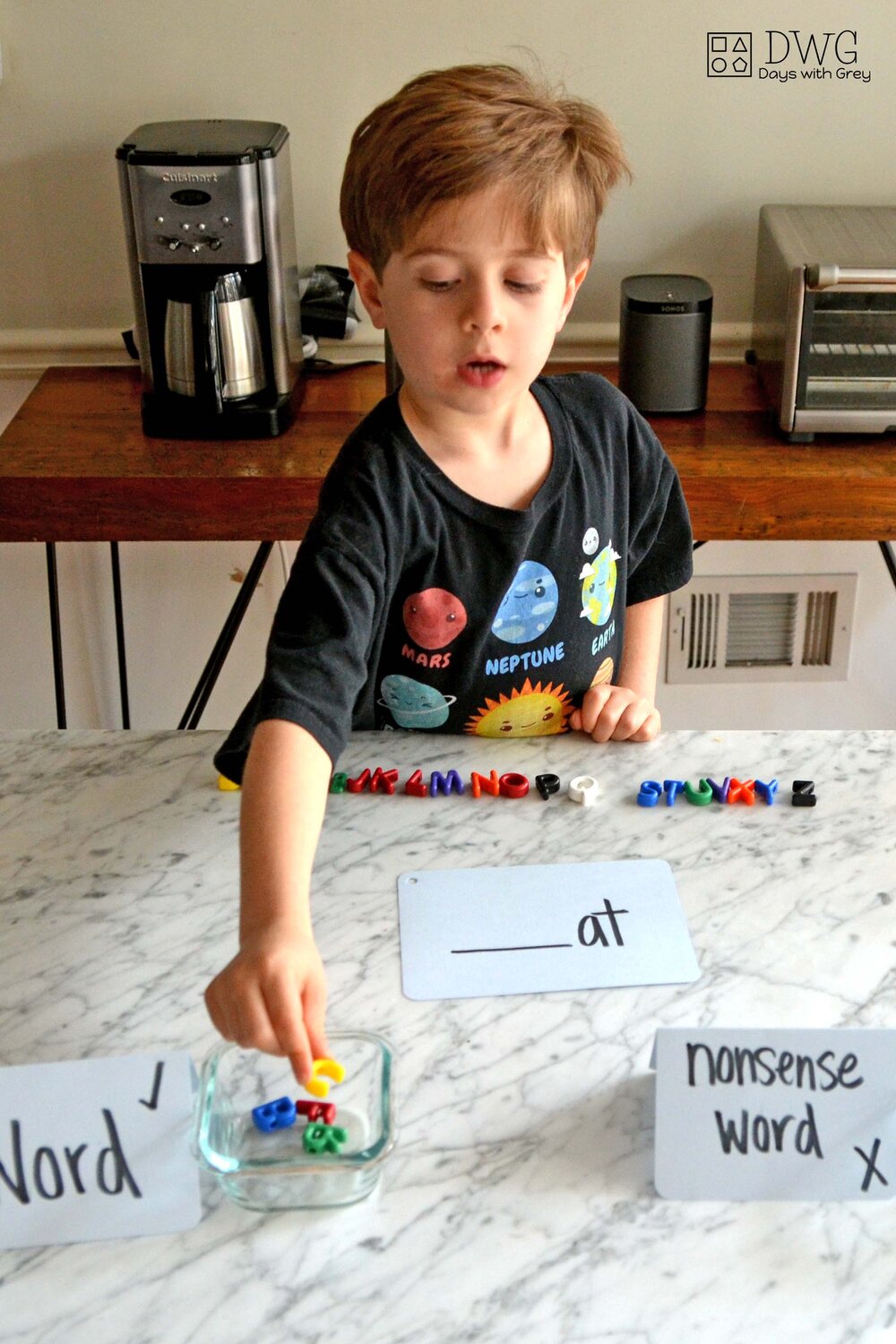 kindergarten word family
