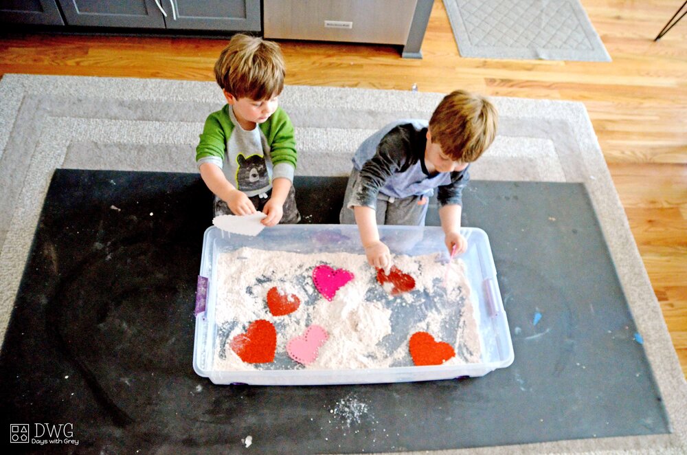 cloud dough sensory play