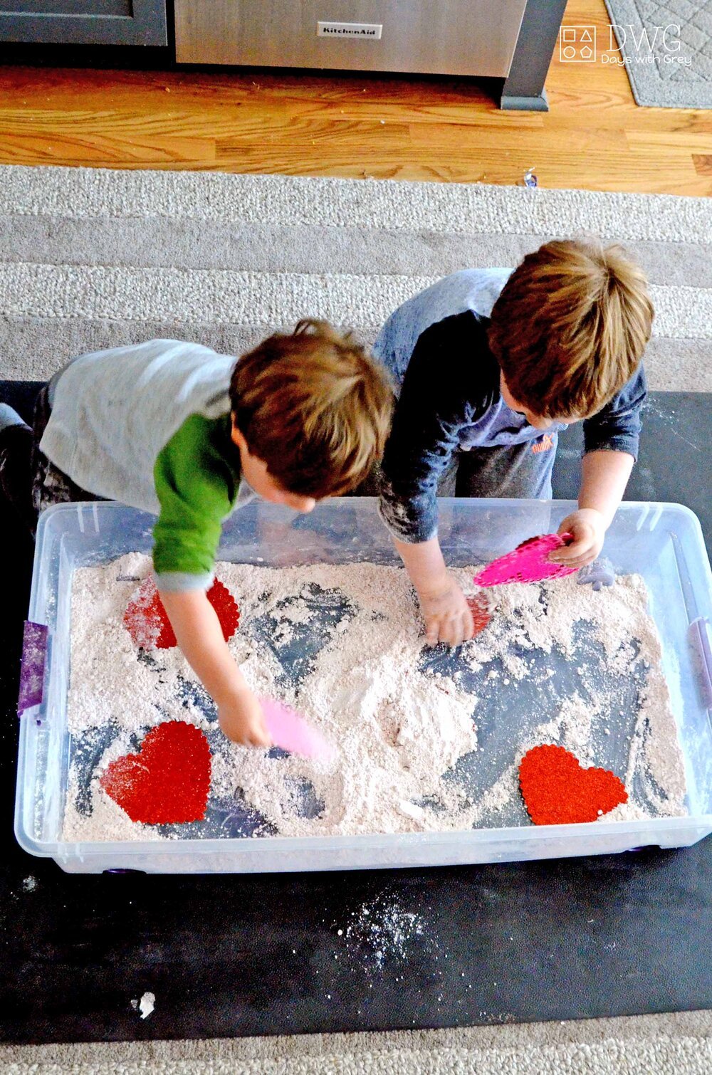 cloud dough sensory play
