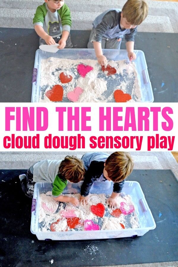 cloud dough sensory play