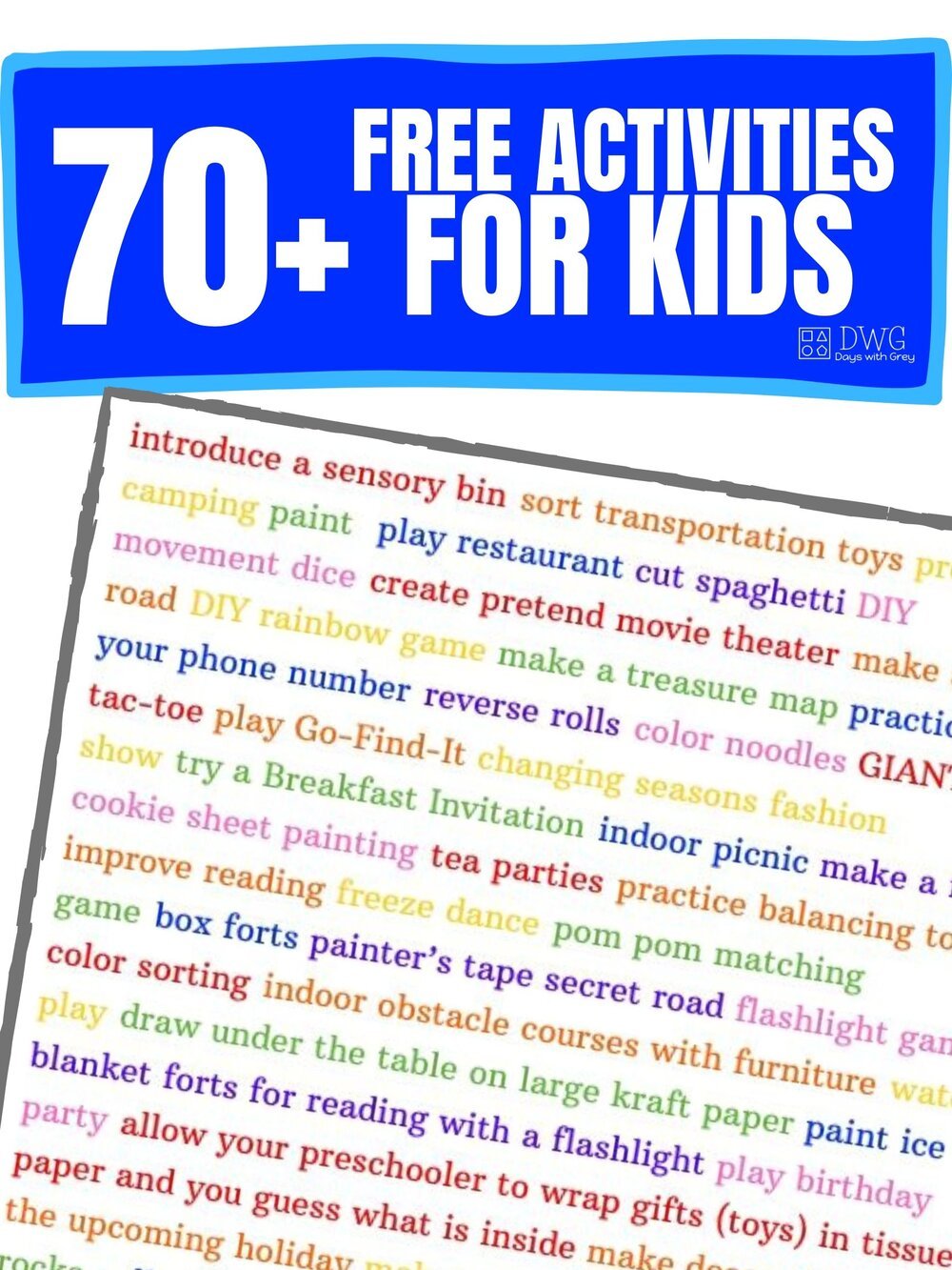 free activities for kids