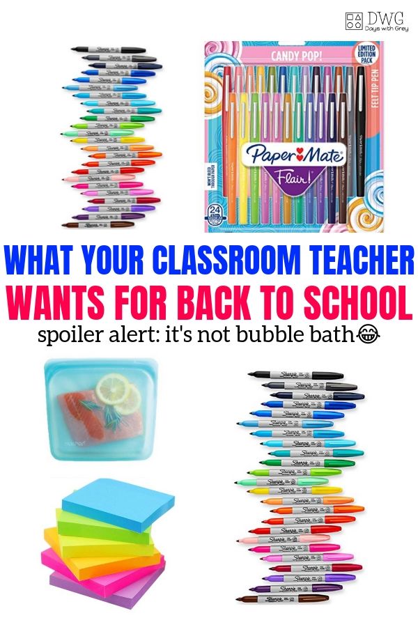 Back to school teacher supplies