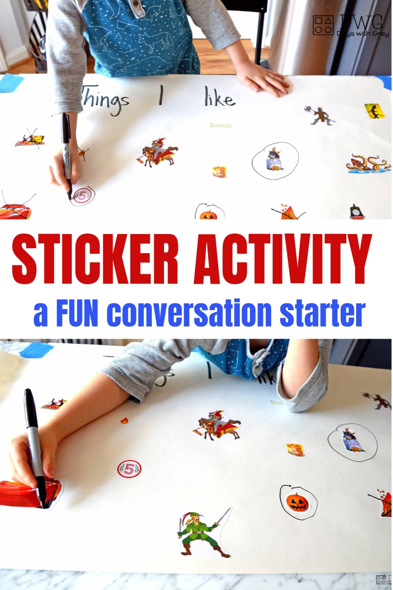sticker activity for kids