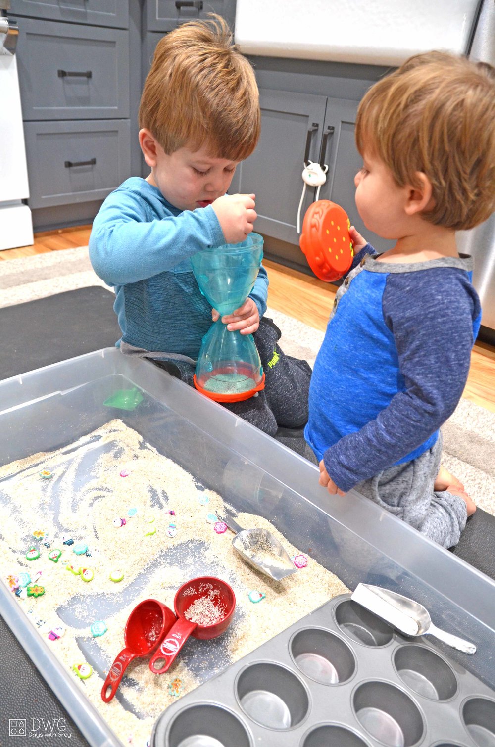 sand sensory bin