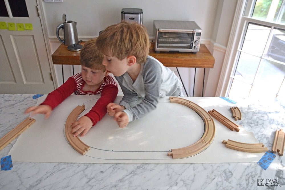wooden train track ideas