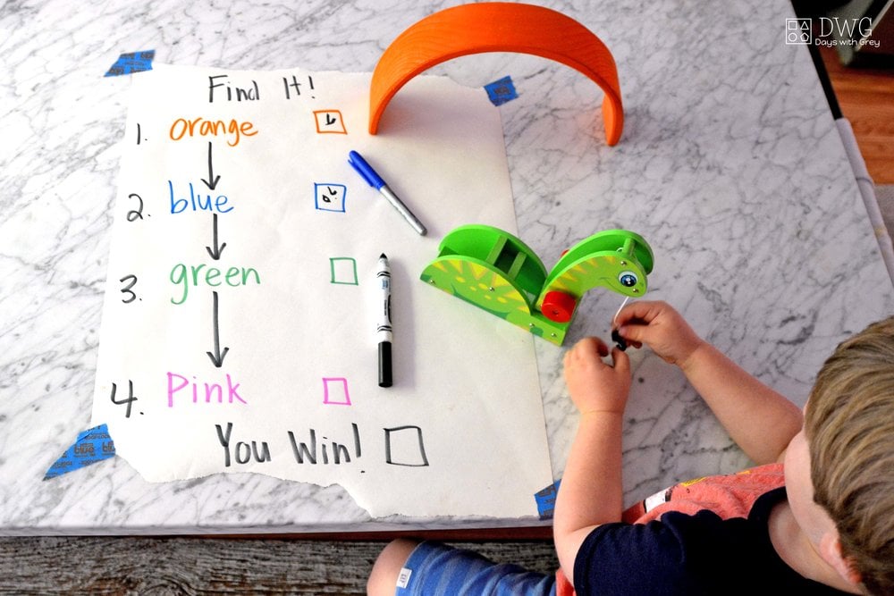 color words activity
