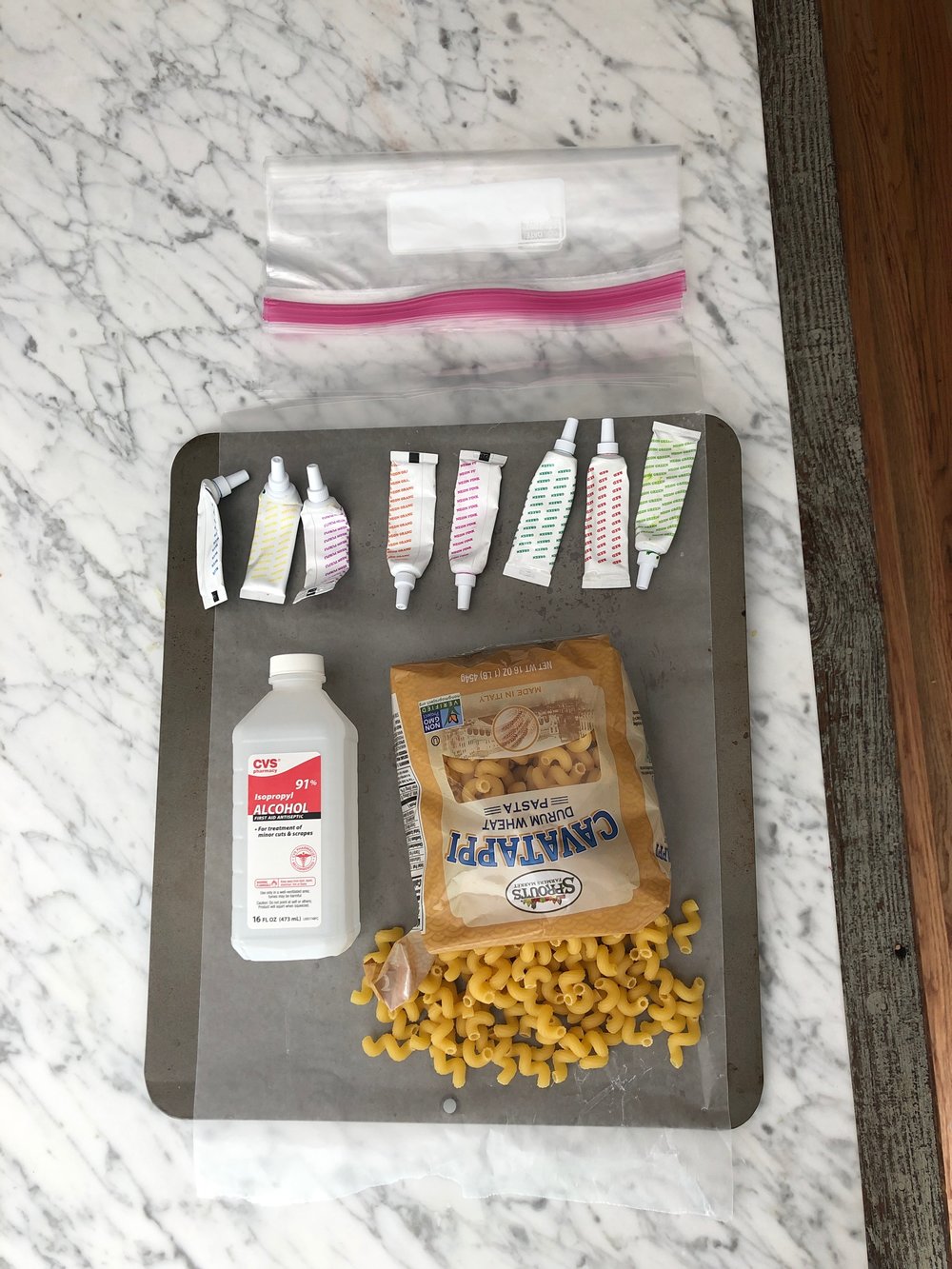 noodle sensory play
