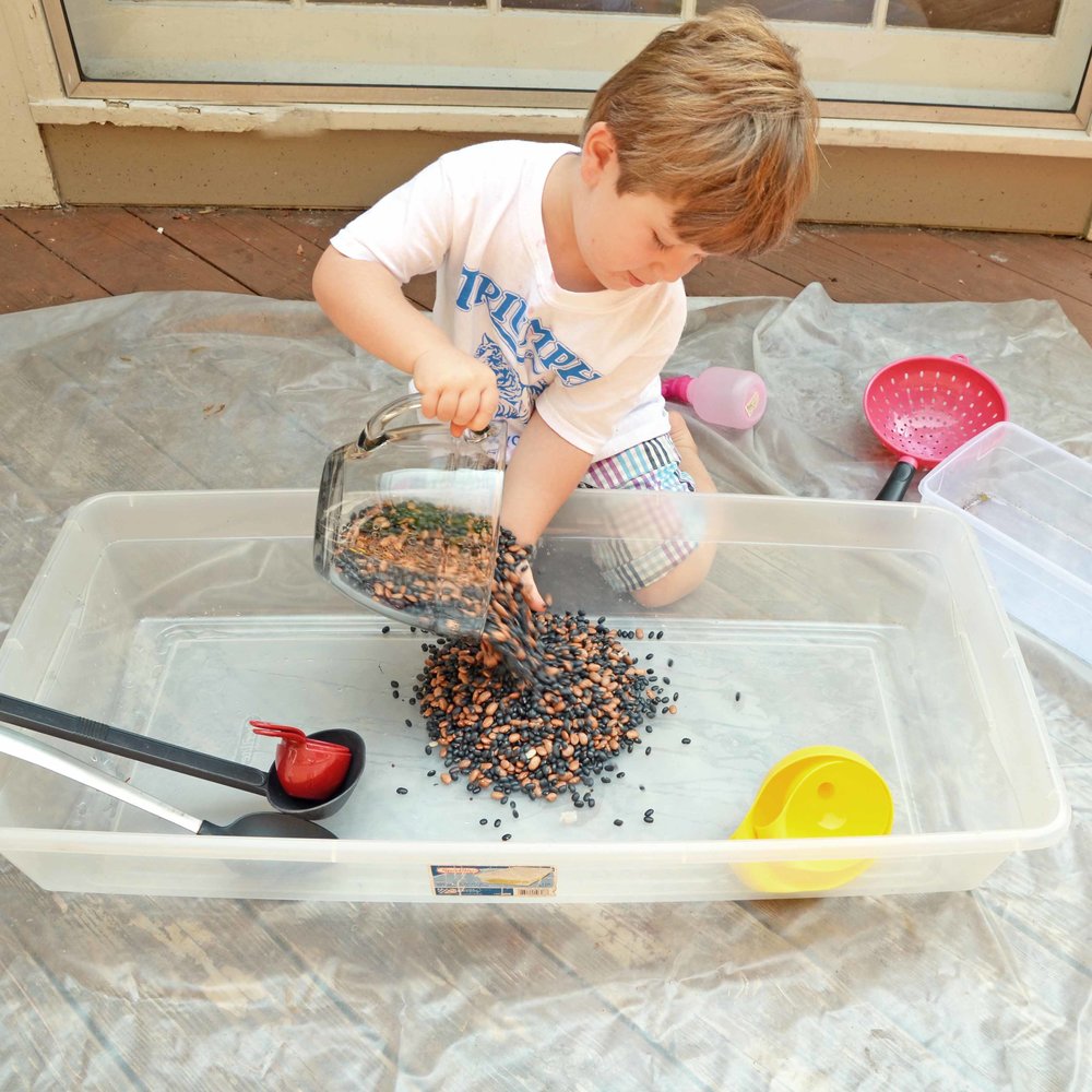 fall sensory bin