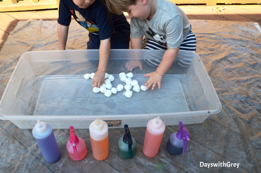 sensory play for fine motor
