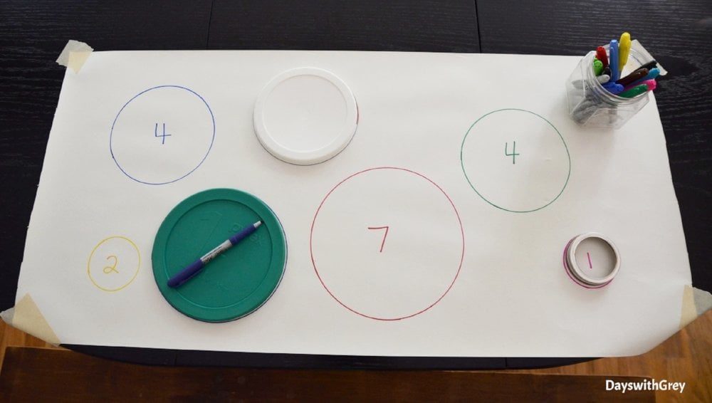 preschool math activity