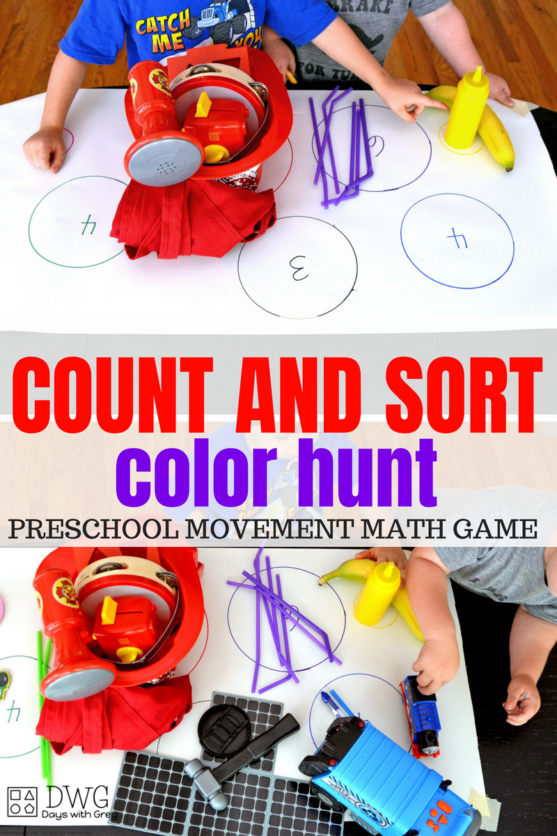 preschool math activity