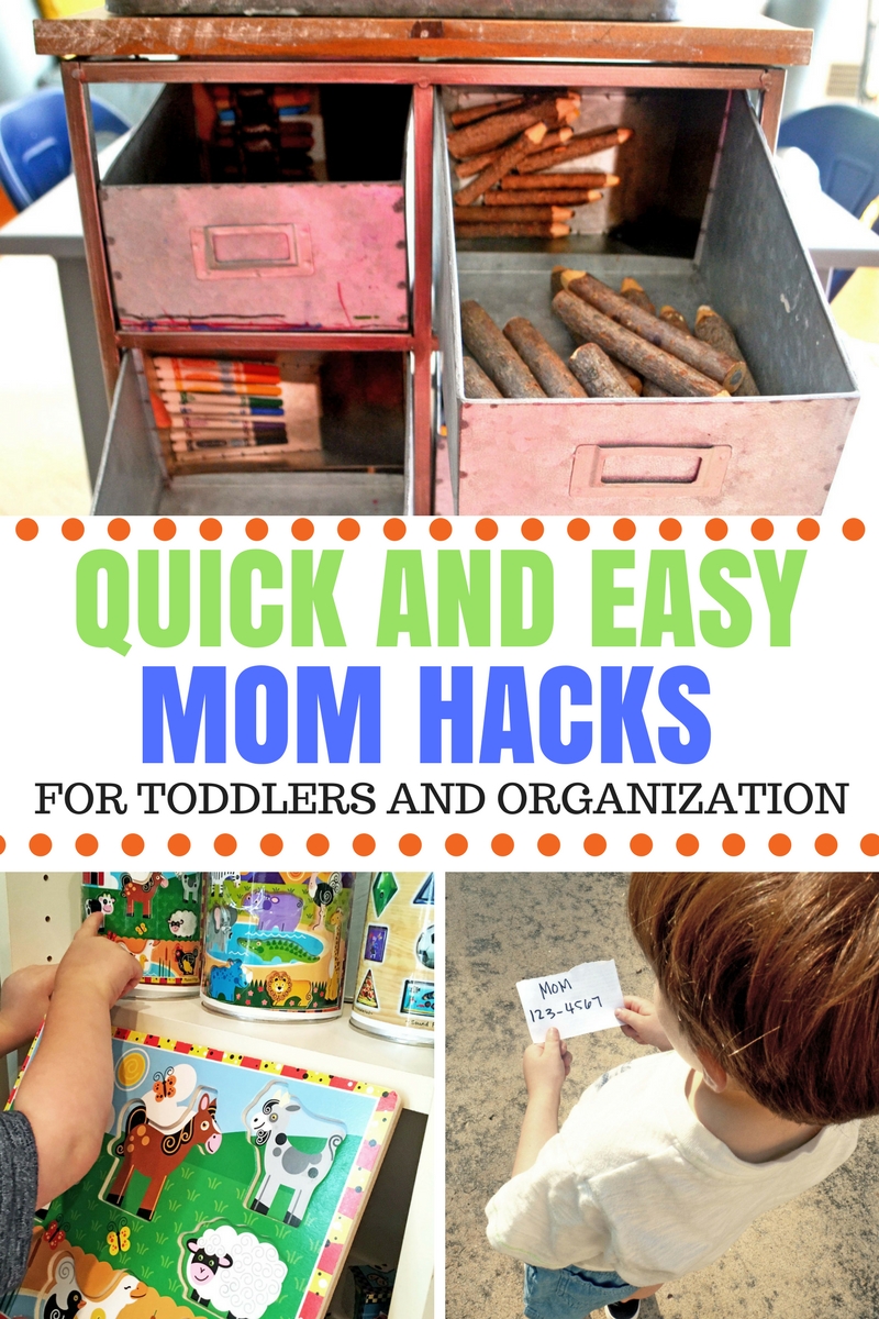 Mom hacks for toddlers and preschoolers