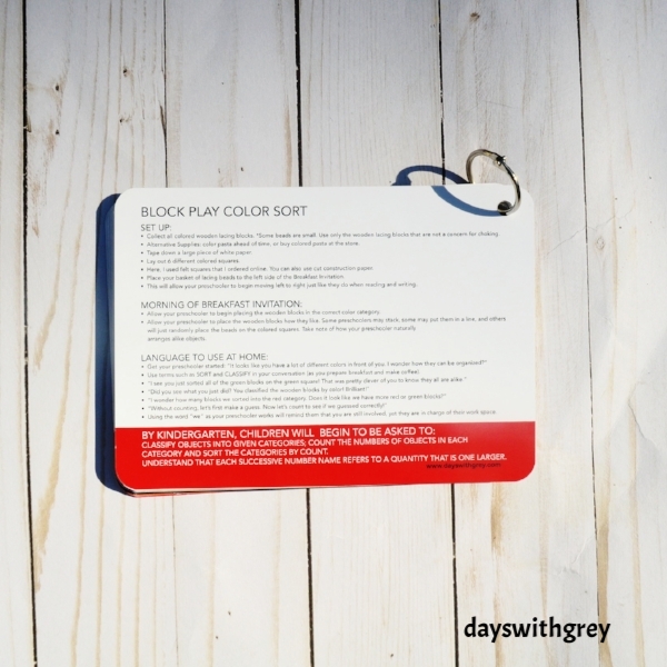 Preschool Breakfast Invitations