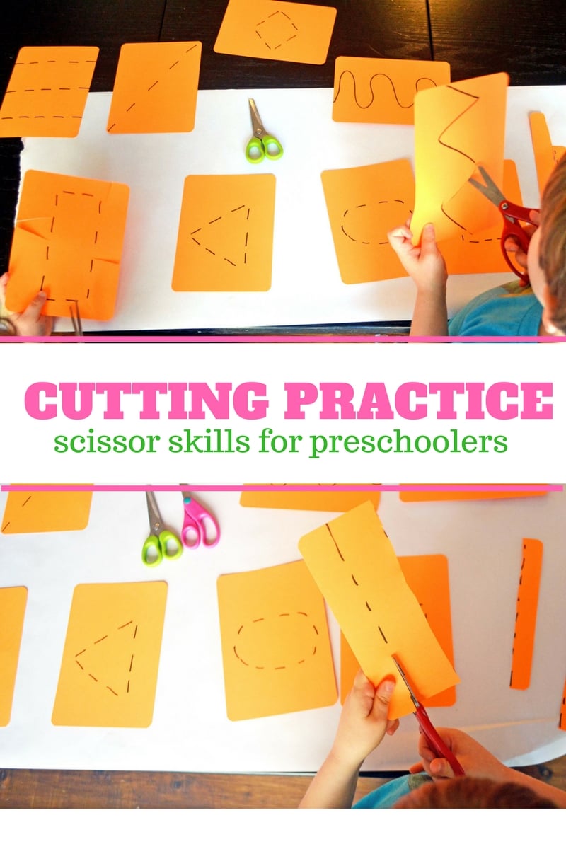 cutting practice and scissor skills