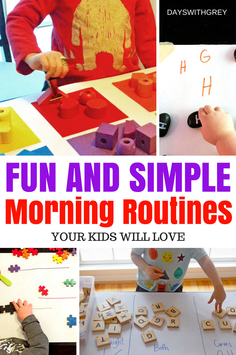 morning routines for kids