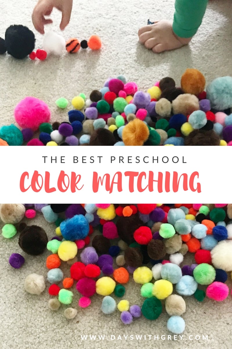 preschool matching activity