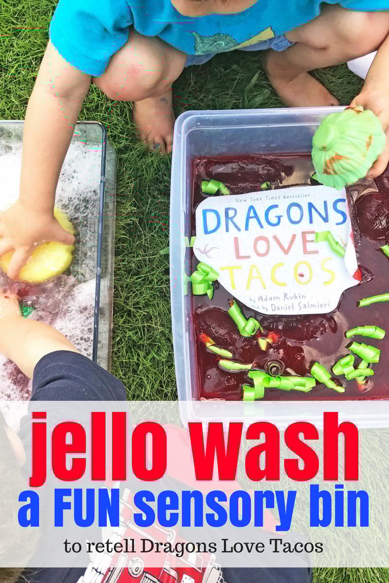 Dragons Love Tacos Sensory Bin