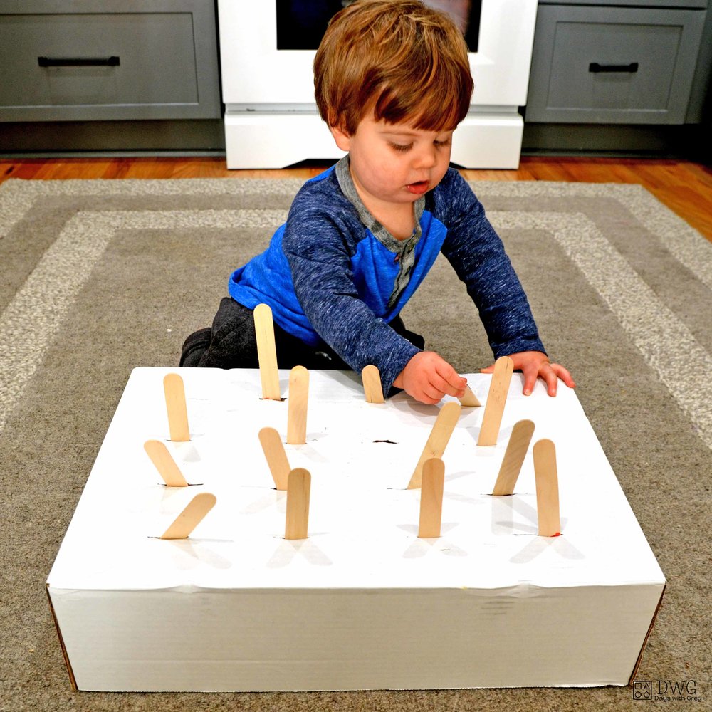 Fine Motor Game for One-Year-Olds - Days With Grey