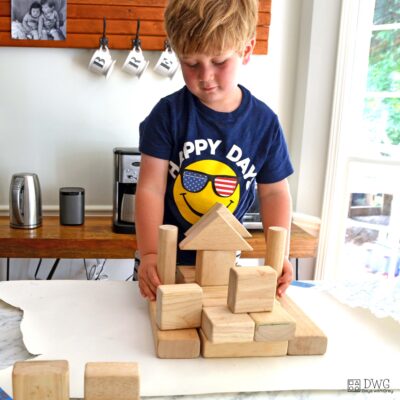 kids and blocks