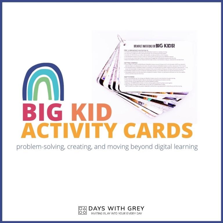 30+ Kindergarten Activities for HandsOn Learning Days With Grey