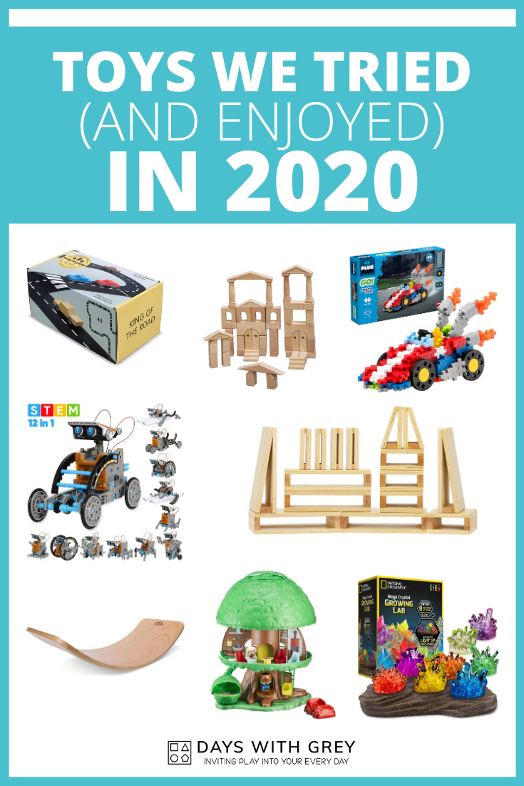 Toys We Tried (and are still enjoying) in 2020 Days With Grey