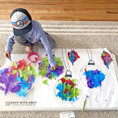 tissue paper art activity