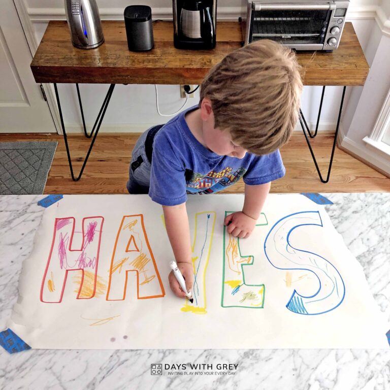 15 FUN Name Activities for Preschoolers - Days With Grey