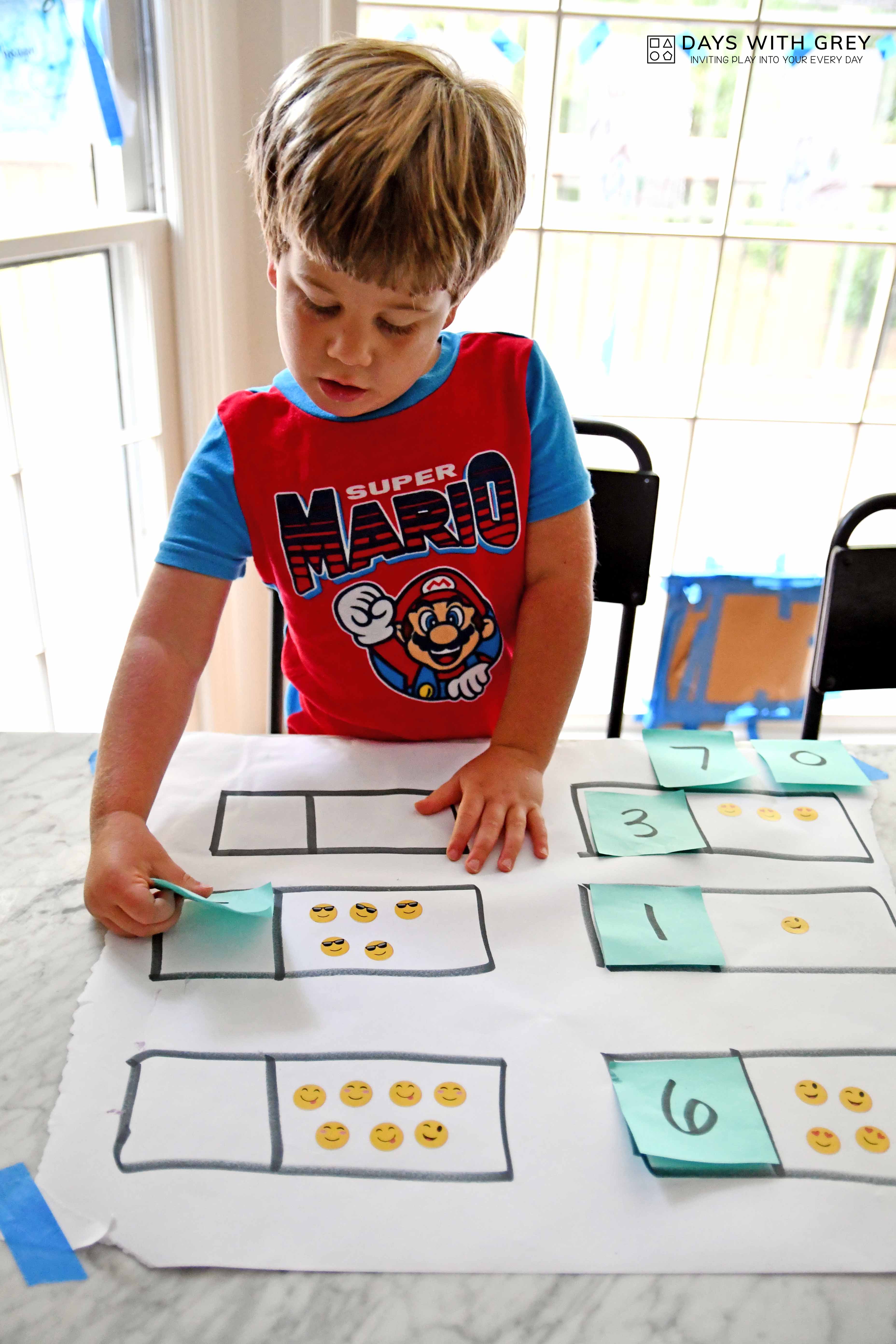 Sticker Number Match Days With Grey