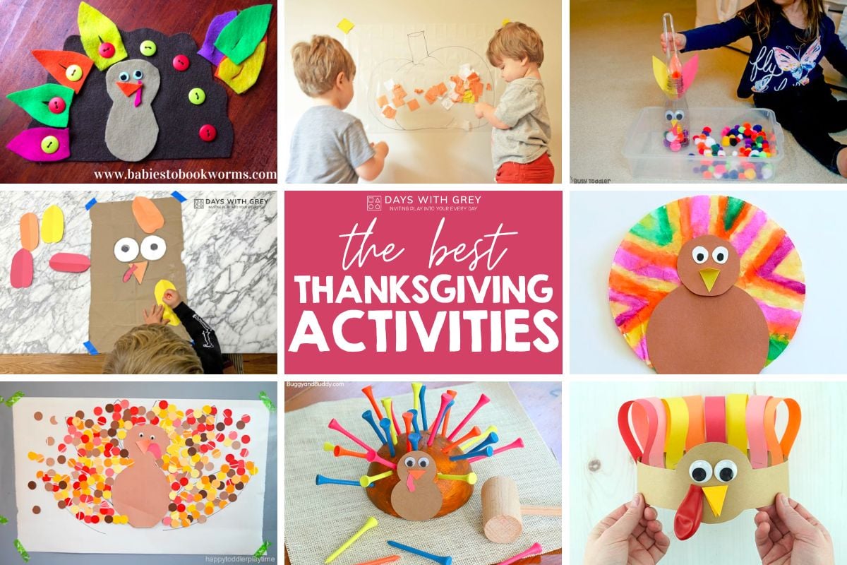 Thanksgiving turkey craft with buttons - Crafts By Ria