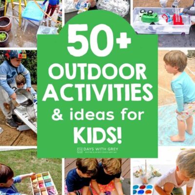 Preschool ideas for outside