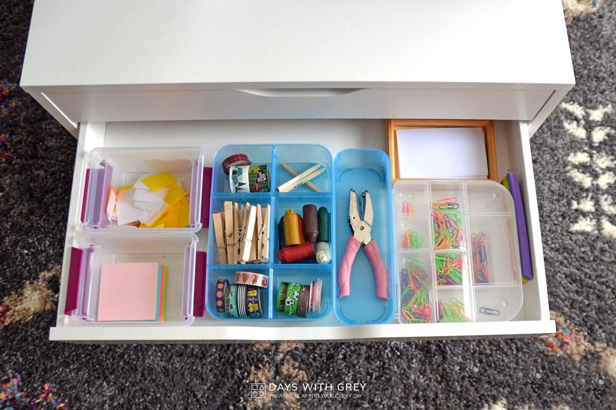 Simple Kids Art Supply Storage Solution - Create an Art Cart