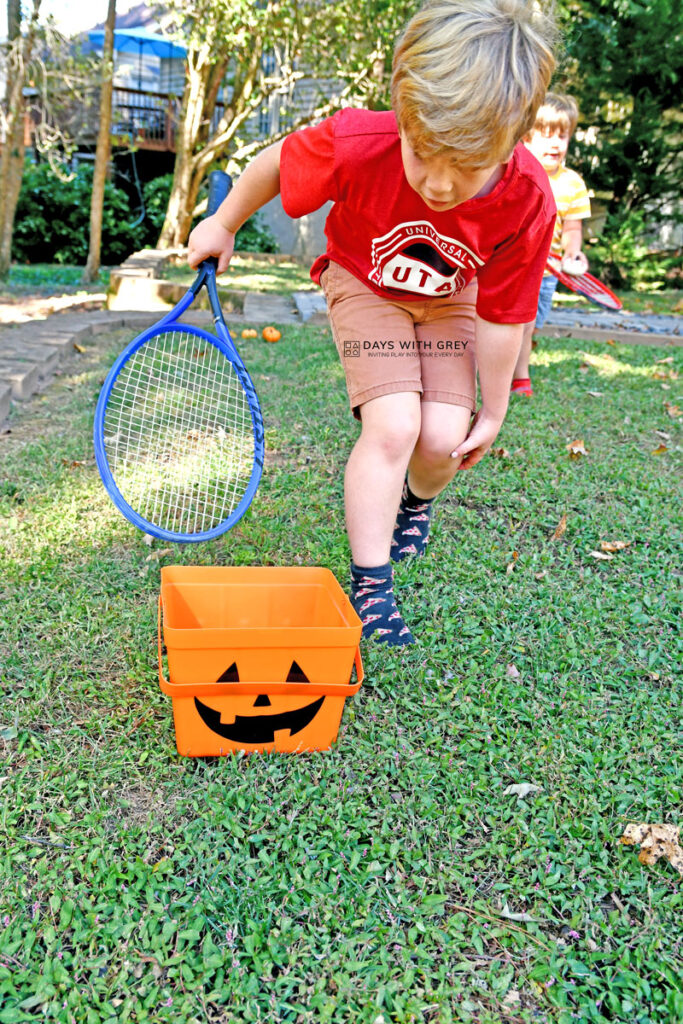 Halloween Pumpkin Relay- Days With Grey
