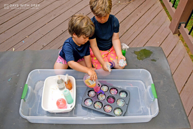 Frozen Water Bead Ice Pods Days With Grey
