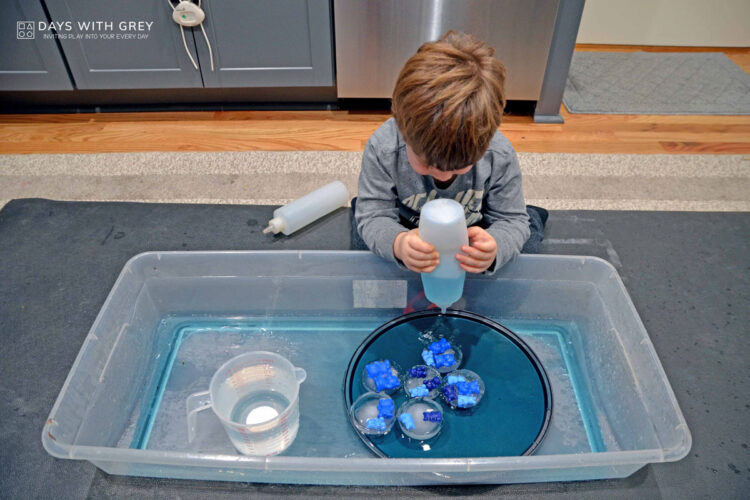 Winter Ice Sensory Activity Days With Grey