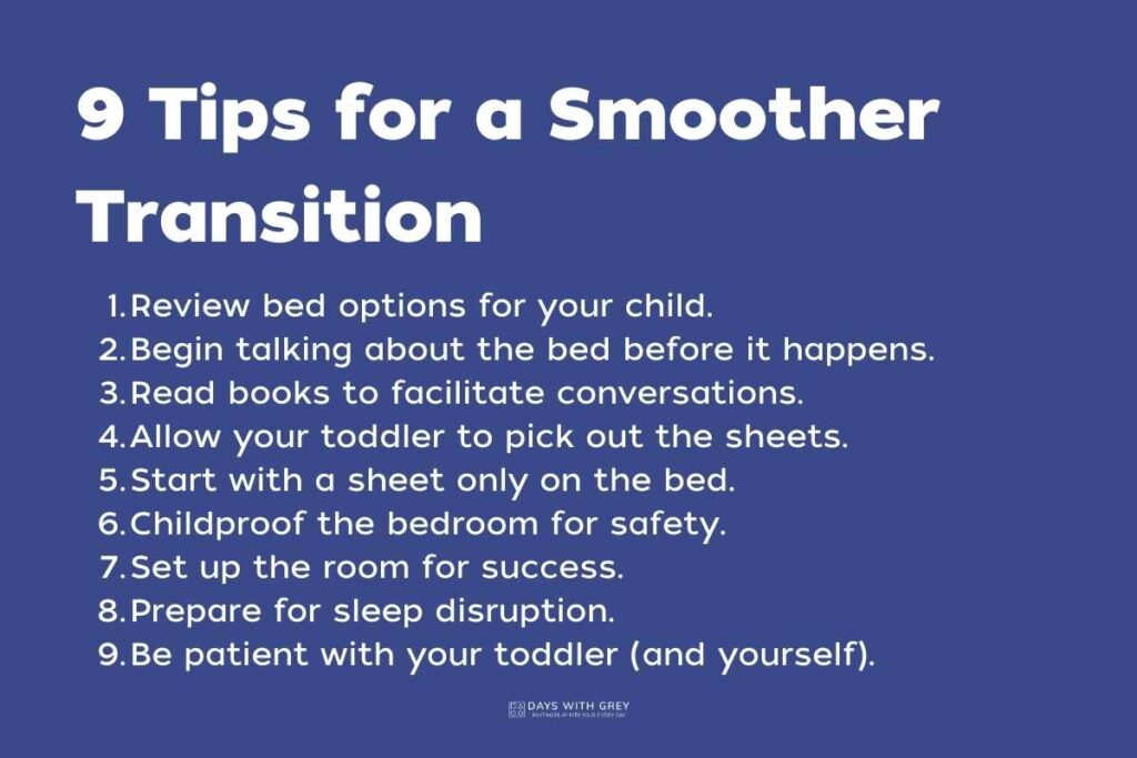 How to Transition Toddlers from Crib to Bed Days With Grey