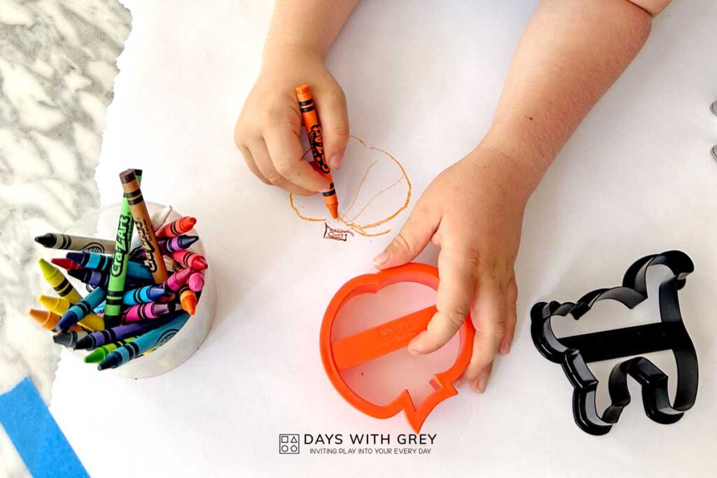 Cookie Cutter Kid Tracing Activity Days With Grey