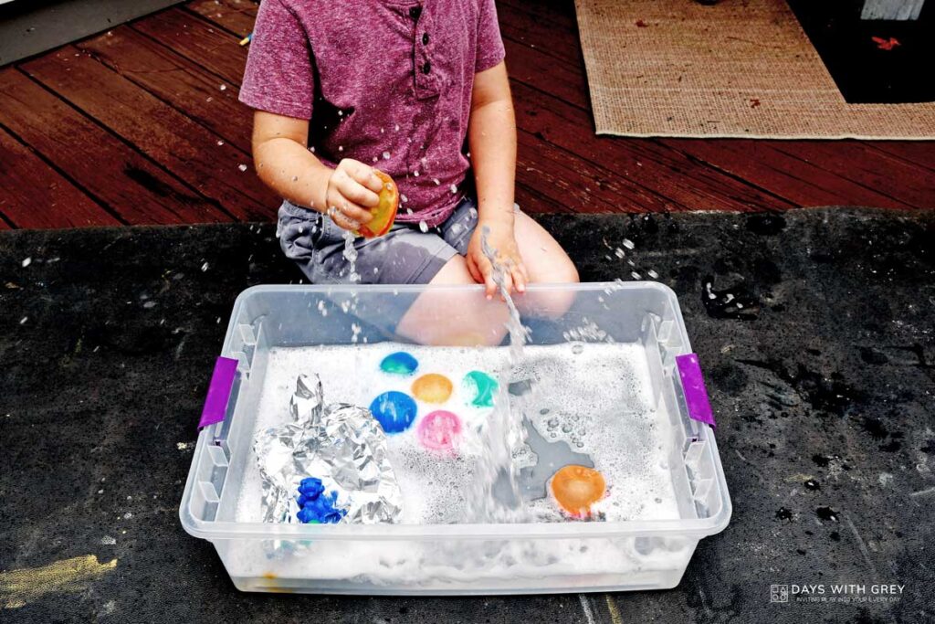 Reusable Water Balloon Sensory Play Days With Grey