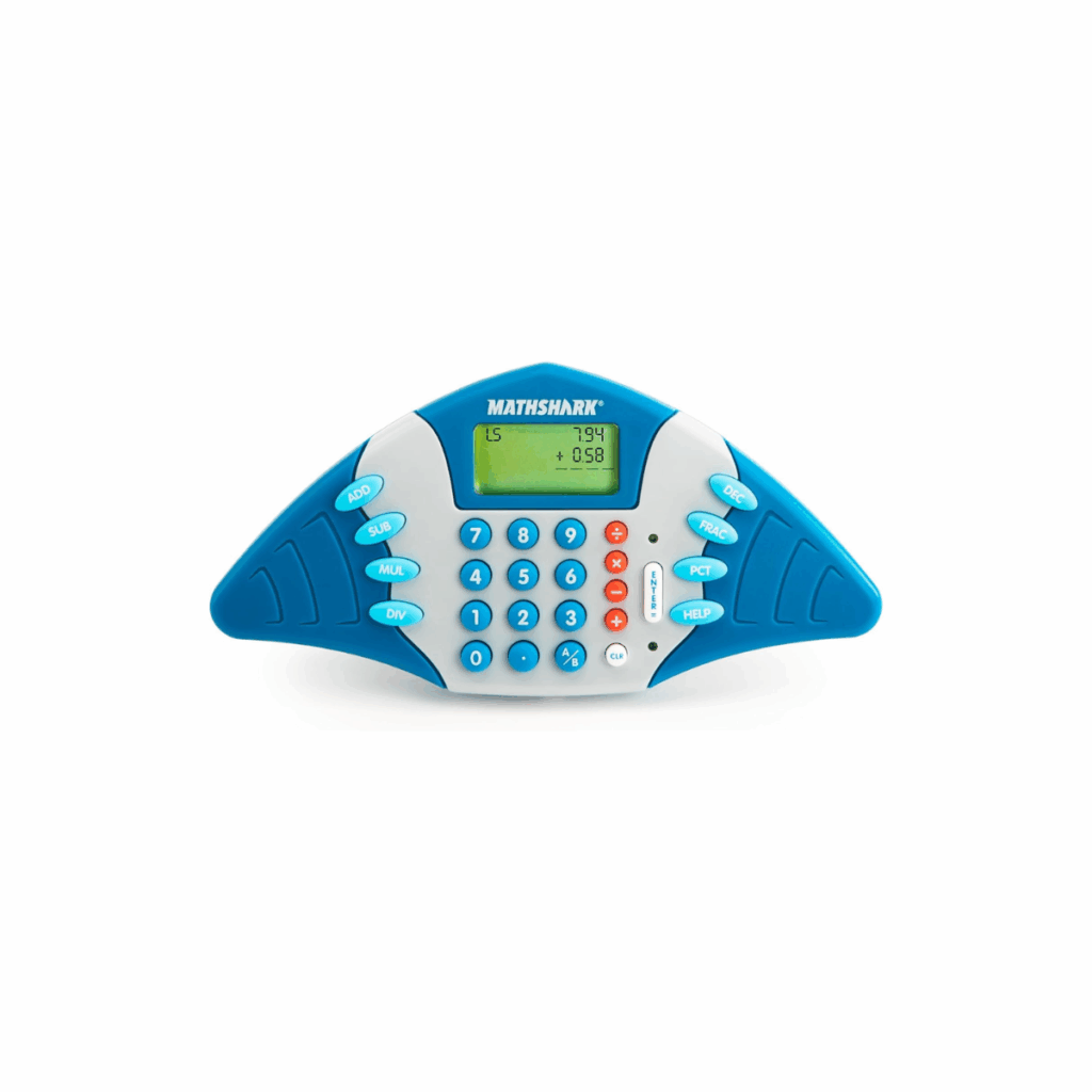 Math Shark travel game for kids to take on the go.