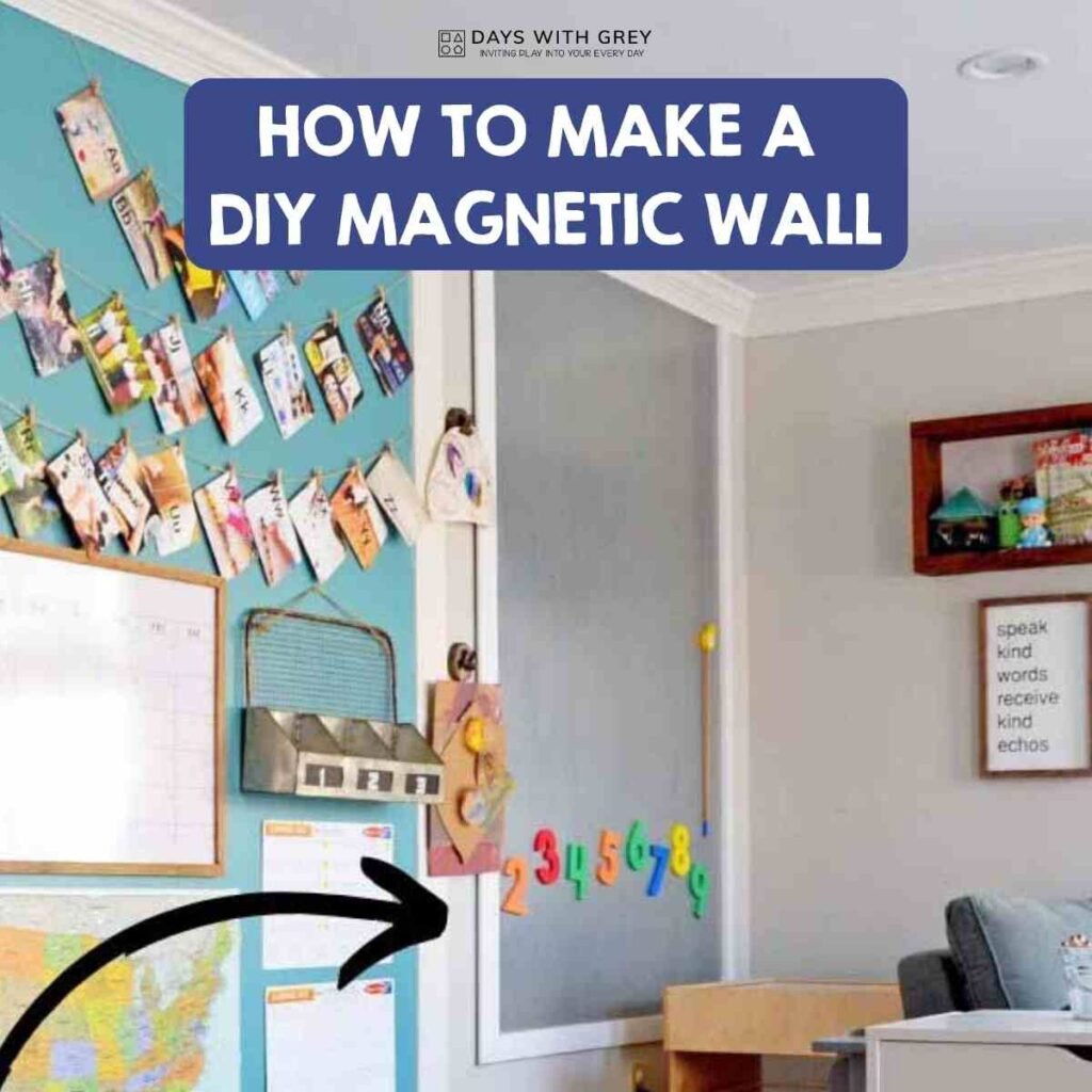 DIY Magnetic Wall  Diy playroom, Toddler playroom, Baby playroom